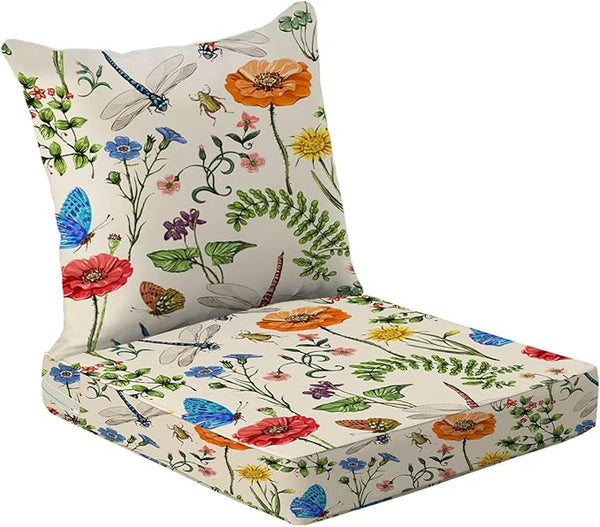 Outdoor Chair Cushions for Patio-Floral